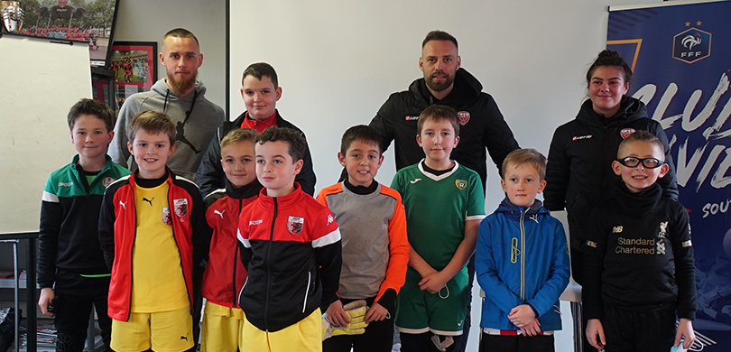 Baptiste Reynet  et Thomas Roche à la rencontre des jeunes gardiens