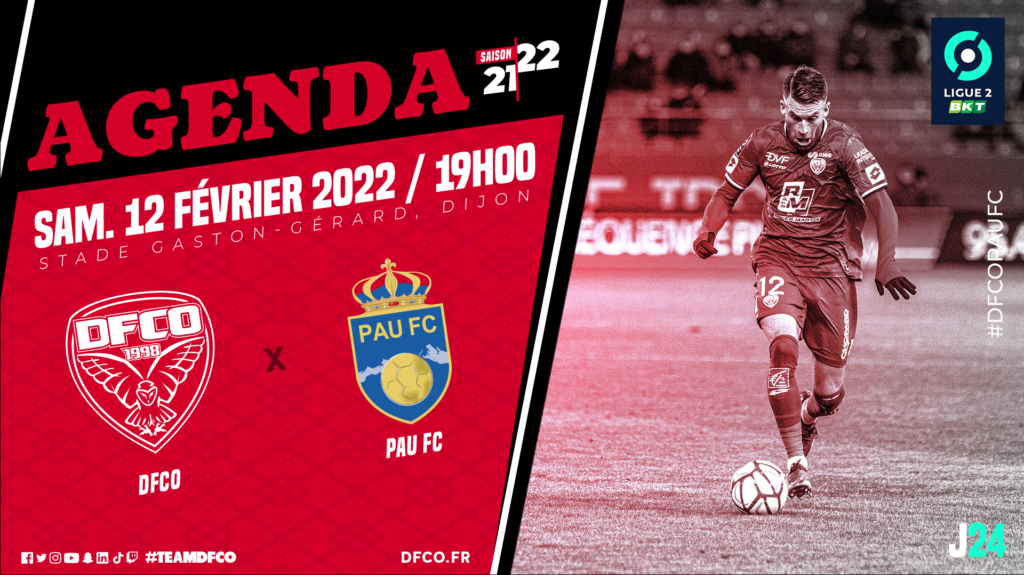 DFCO – Pau FC le 12 février à 19h