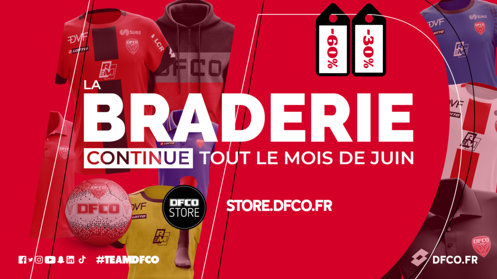 DFCO Store : La braderie continue tout le mois de juin