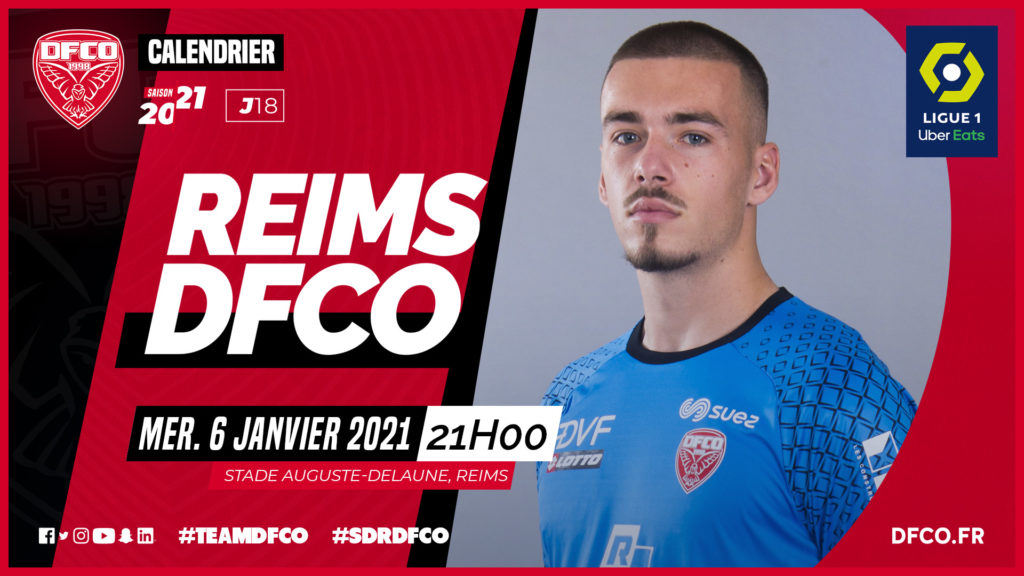 Stade de Reims-DFCO le mercredi 6 janvier à 21h
