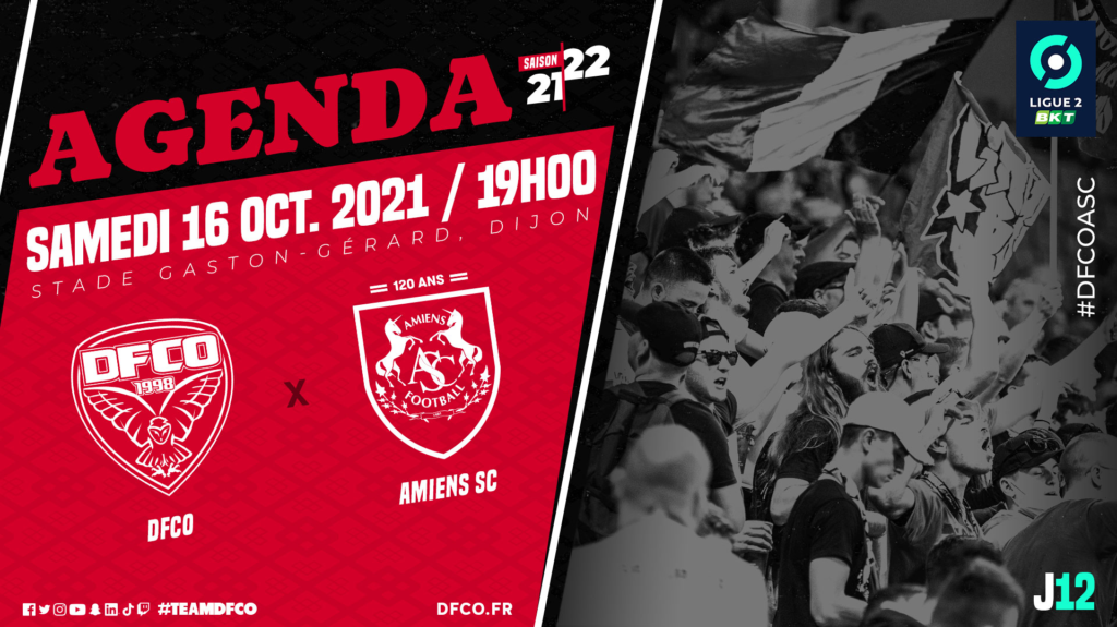 DFCO –  Amiens le samedi 16 octobre à 19h