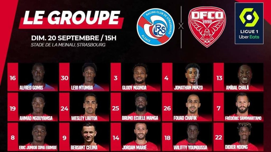 Strasbourg – DFCO : le groupe dijonnais