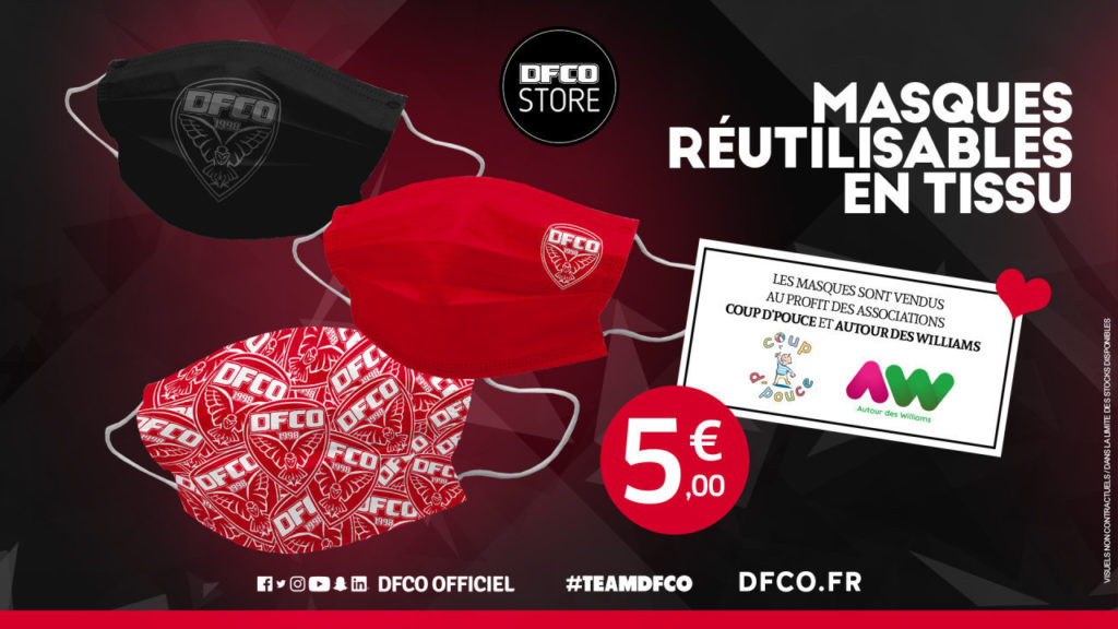 2 masques DFCO en vente au DFCO Store !