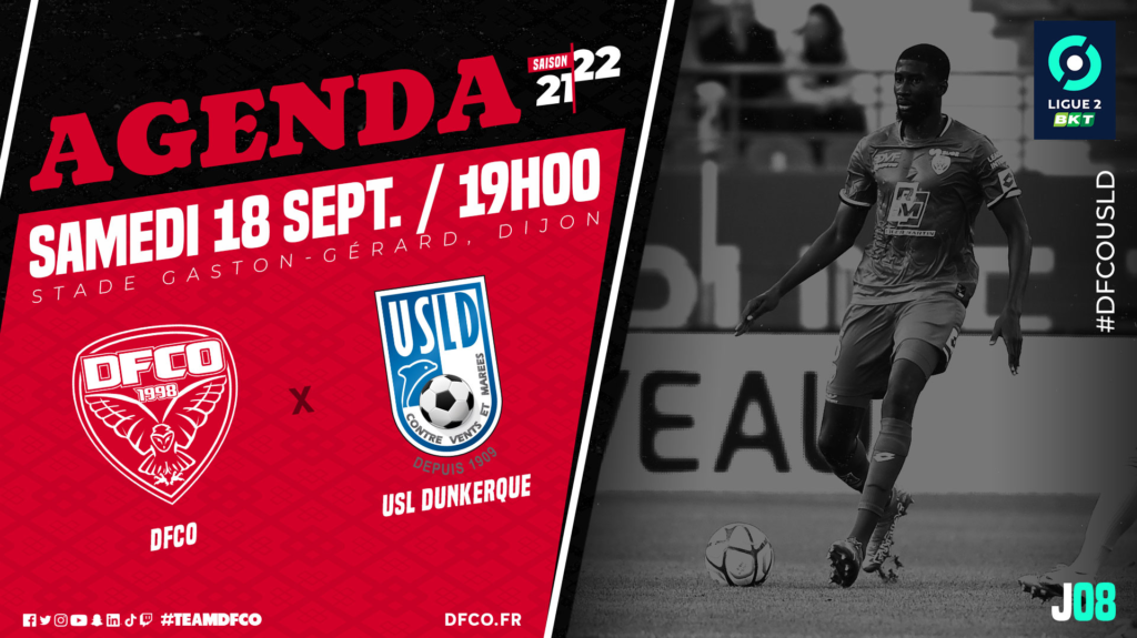 Programmation : DFCO – Dunkerque le 18/09 à 19h