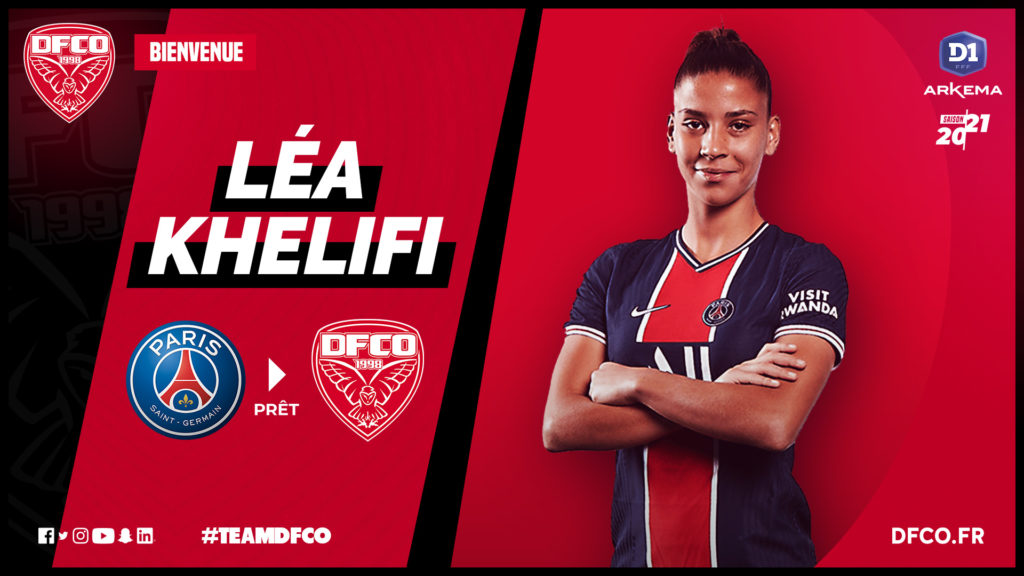 Léa Khelifi prêtée par le PSG au DFCO