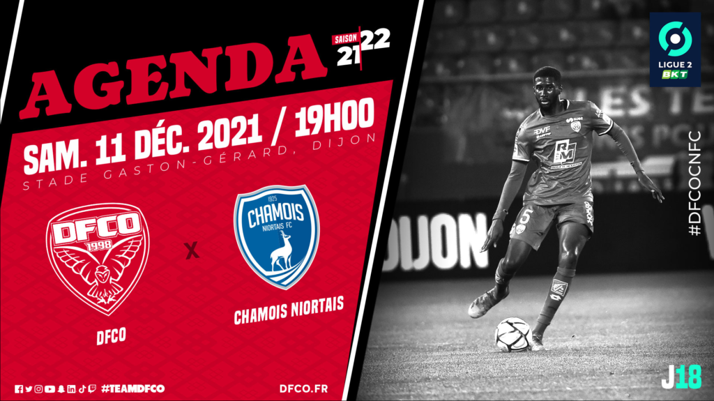 DFCO – Chamois Niortais le samedi 11 décembre à 19h