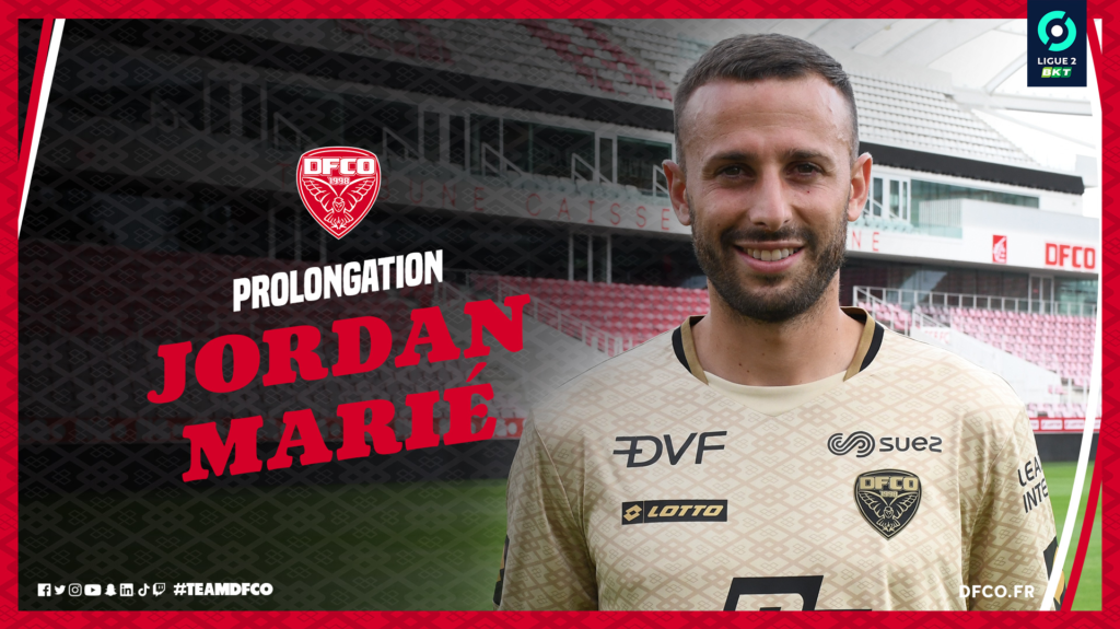 Jordan Marié prolonge d’une saison au DFCO !
