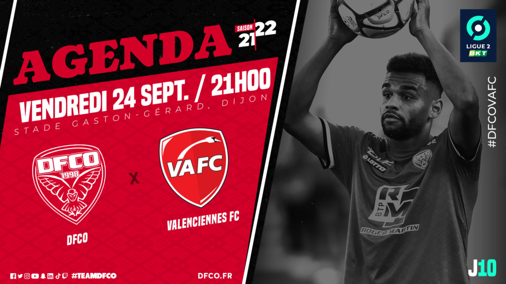 Billetterie  DFCO – Valenciennes : Tous au stade !