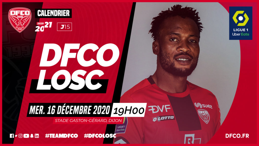 DFCO – LOSC : le mercredi 16 décembre à 19h
