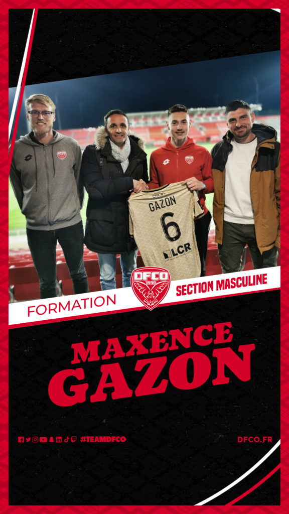 Formation : Maxence Gazon poursuit l’aventure avec le DFCO