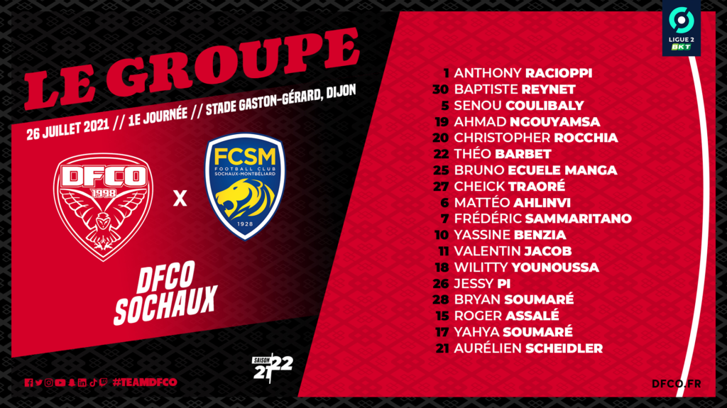 Le groupe dijonnais pour DFCO – FCSM