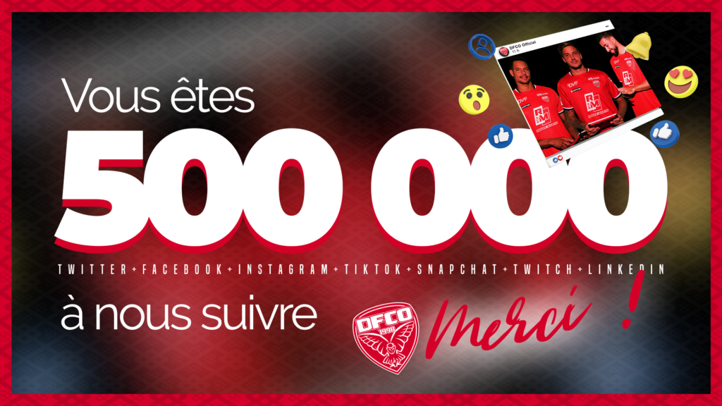 Vous êtes plus de 500 000 à nous suivre sur nos réseaux sociaux !