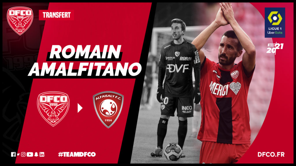 Romain Amalfitano quitte le DFCO pour l’Arabie Saoudite