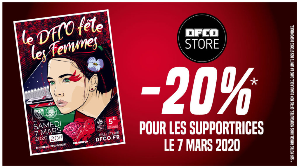 DFCO Store : – 20% pour nos supportrices