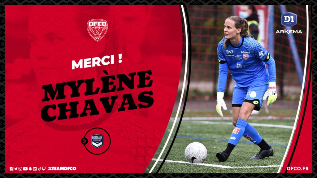 Mylène Chavas quitte le DFCO pour Bordeaux