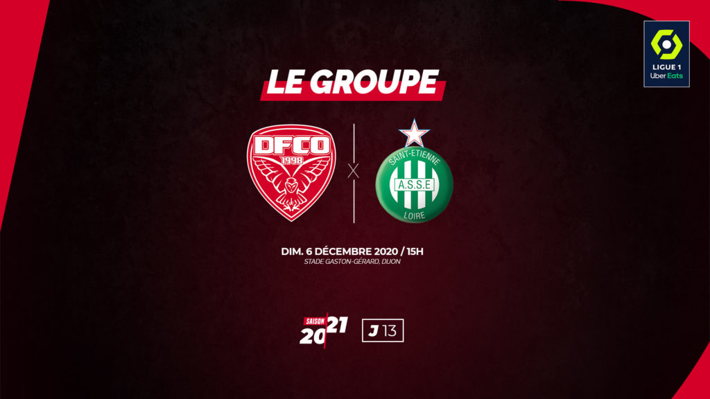 Le groupe dijonnais contre Saint-Etienne