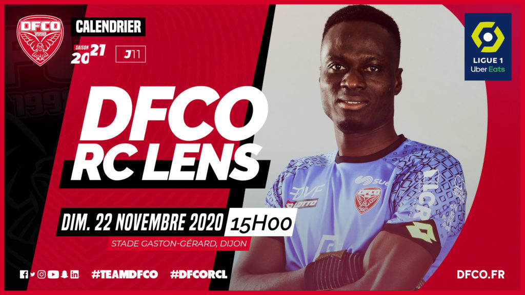 DFCO – RC Lens le dimanche 22 novembre (15h)