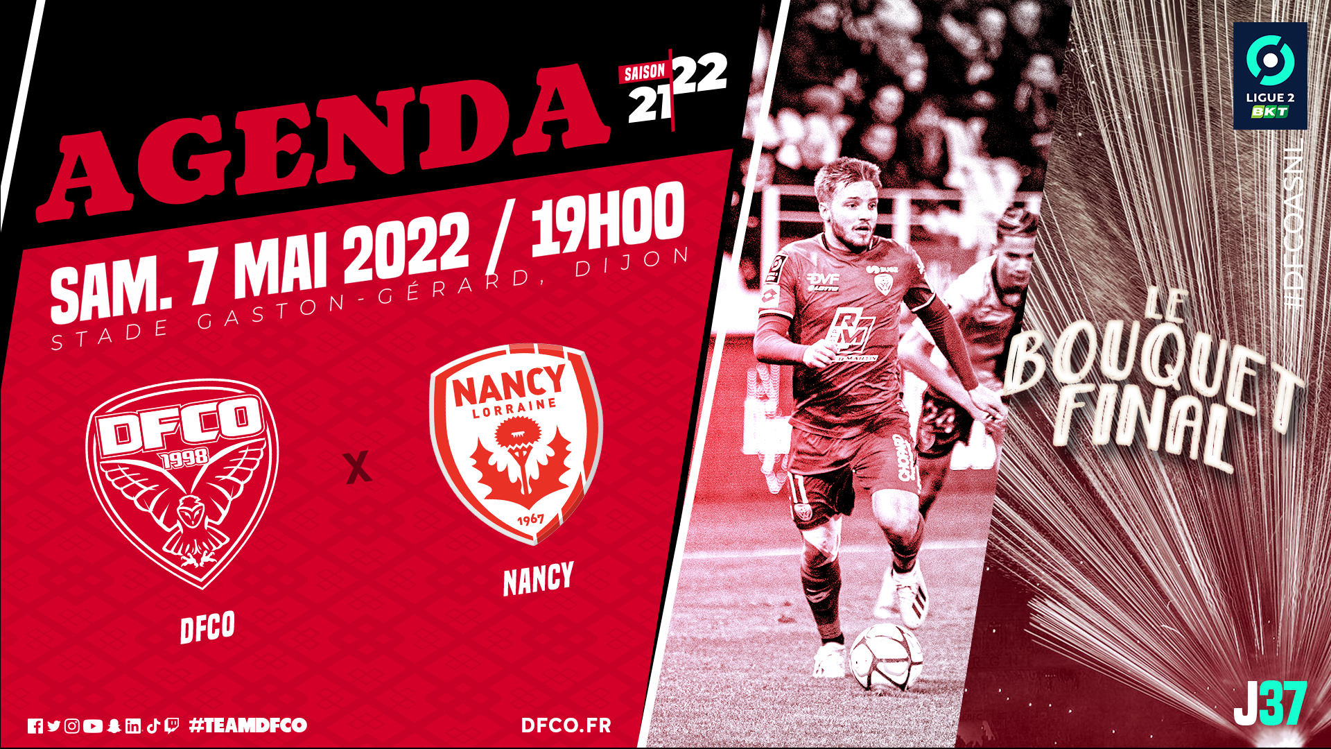 Billetterie DFCO- Nancy : le bouquet final !