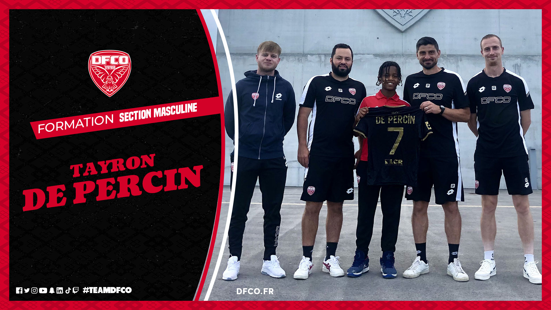 Formation : Tayron de Percin s’engage dans la durée au DFCO