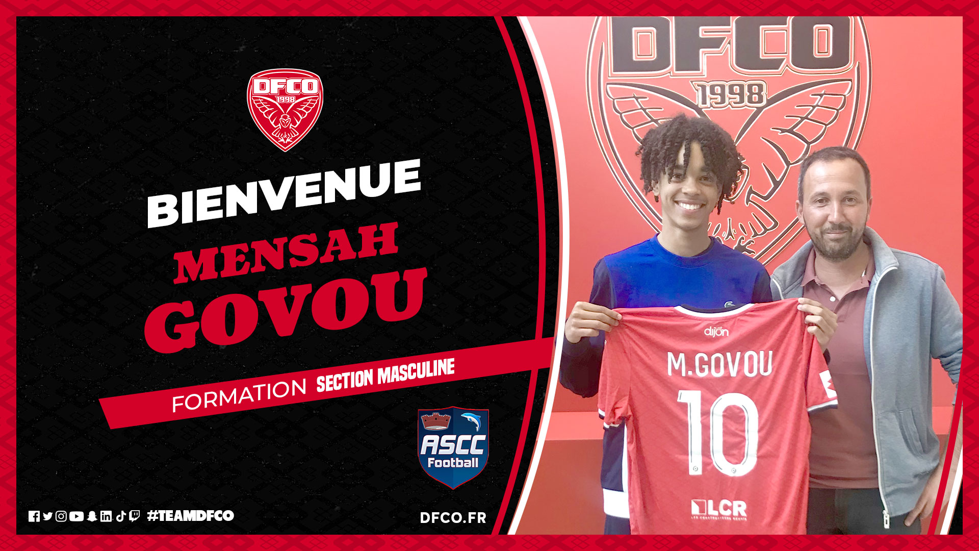 Formation : Mensah Govou s’engage avec le DFCO