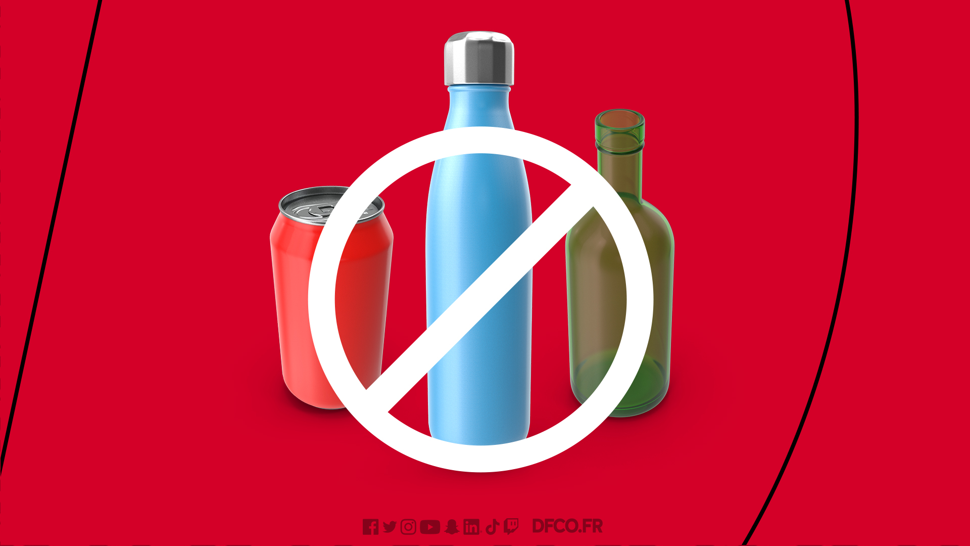 Les bouteilles interdites dans les stades