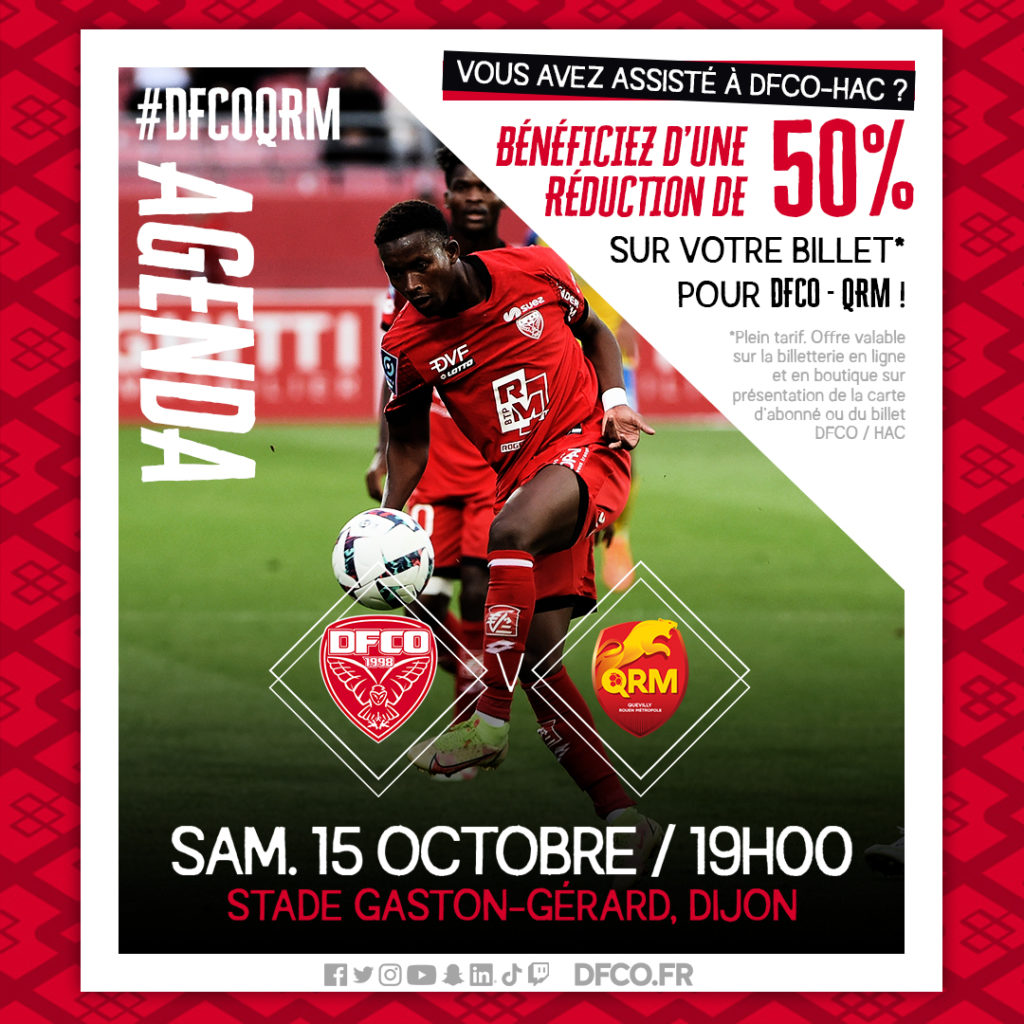 -50 % pour DFCO – Quevilly, c’est possible !