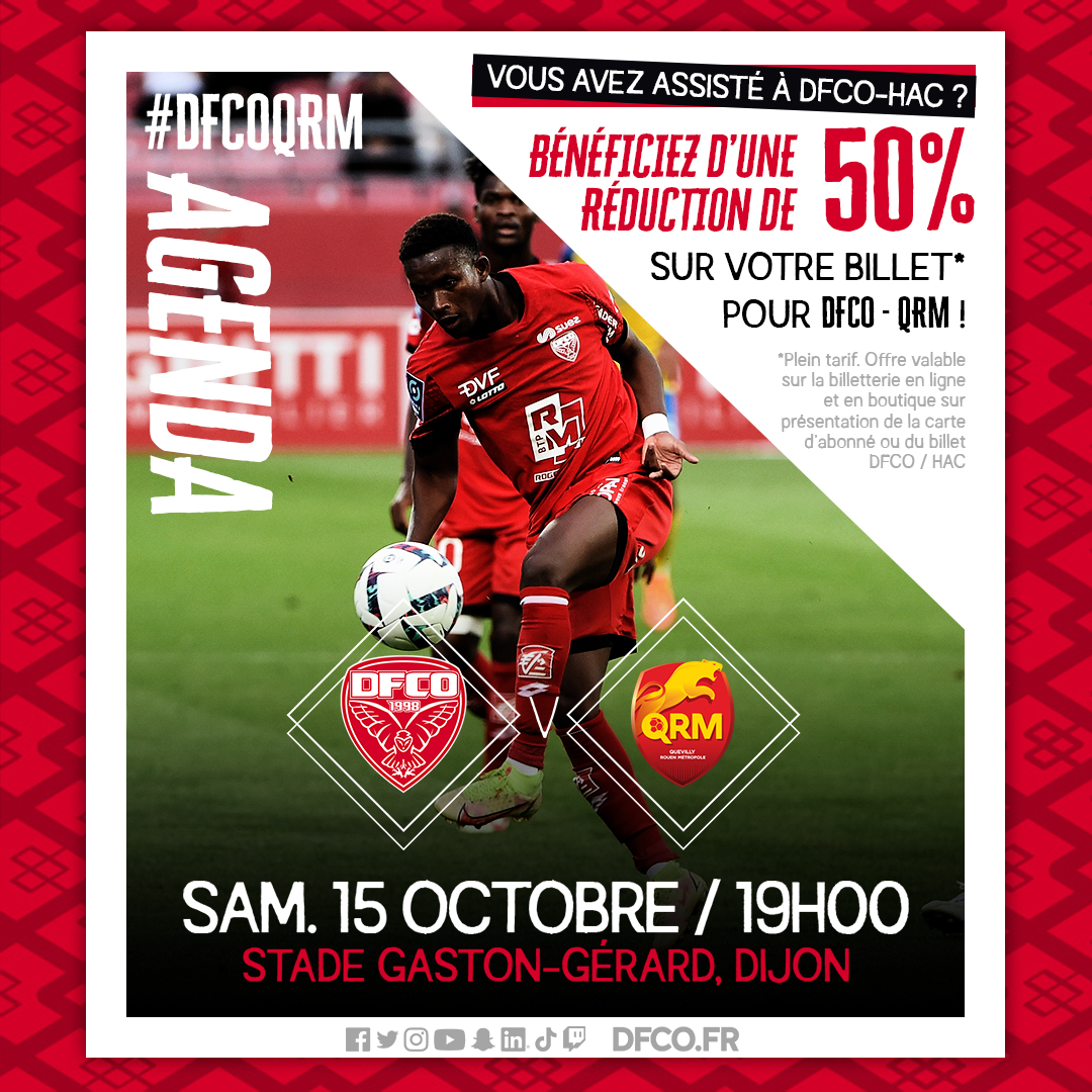 -50 % pour DFCO – Quevilly, c&rsquo;est possible !