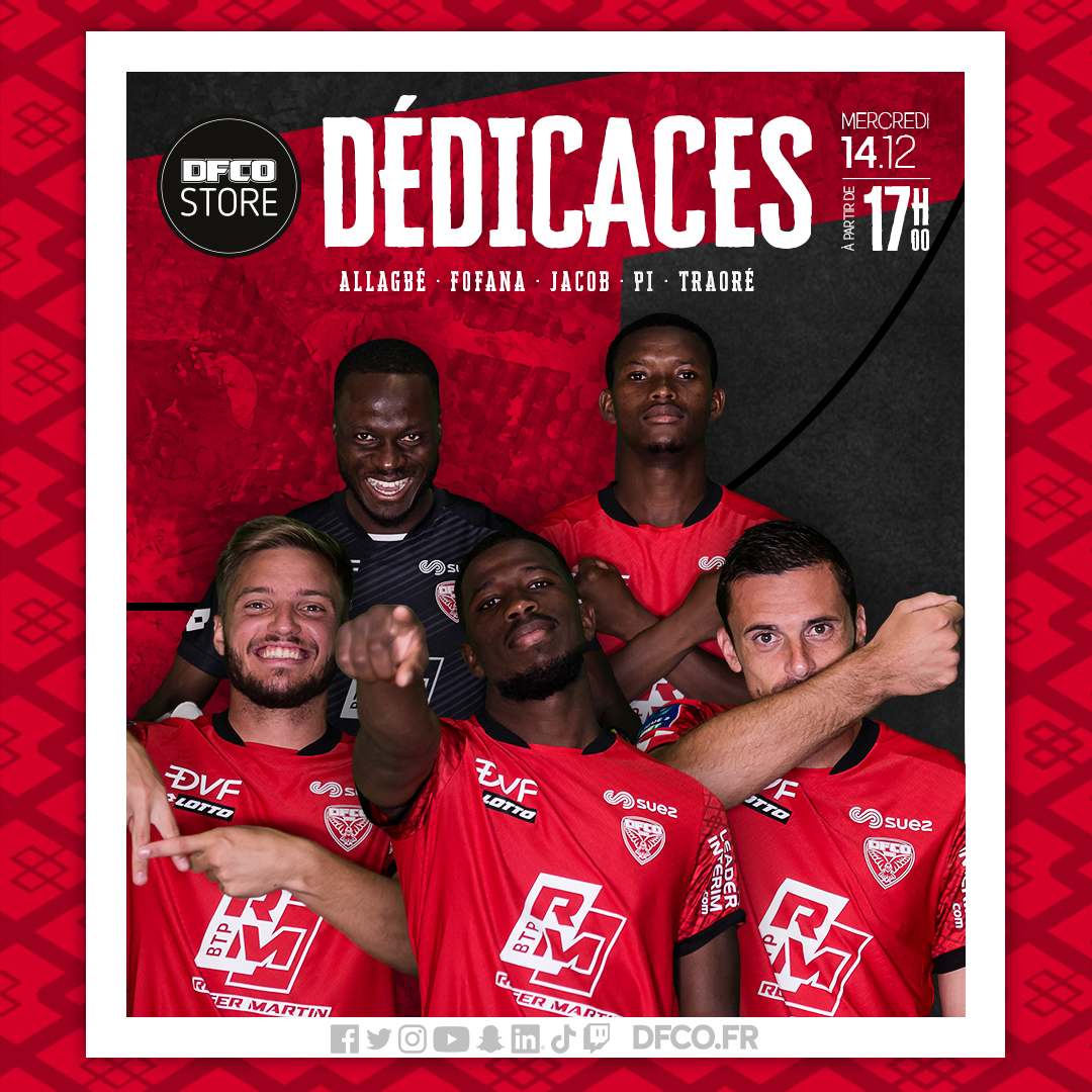 Dédicaces mercredi au DFCO Store !
