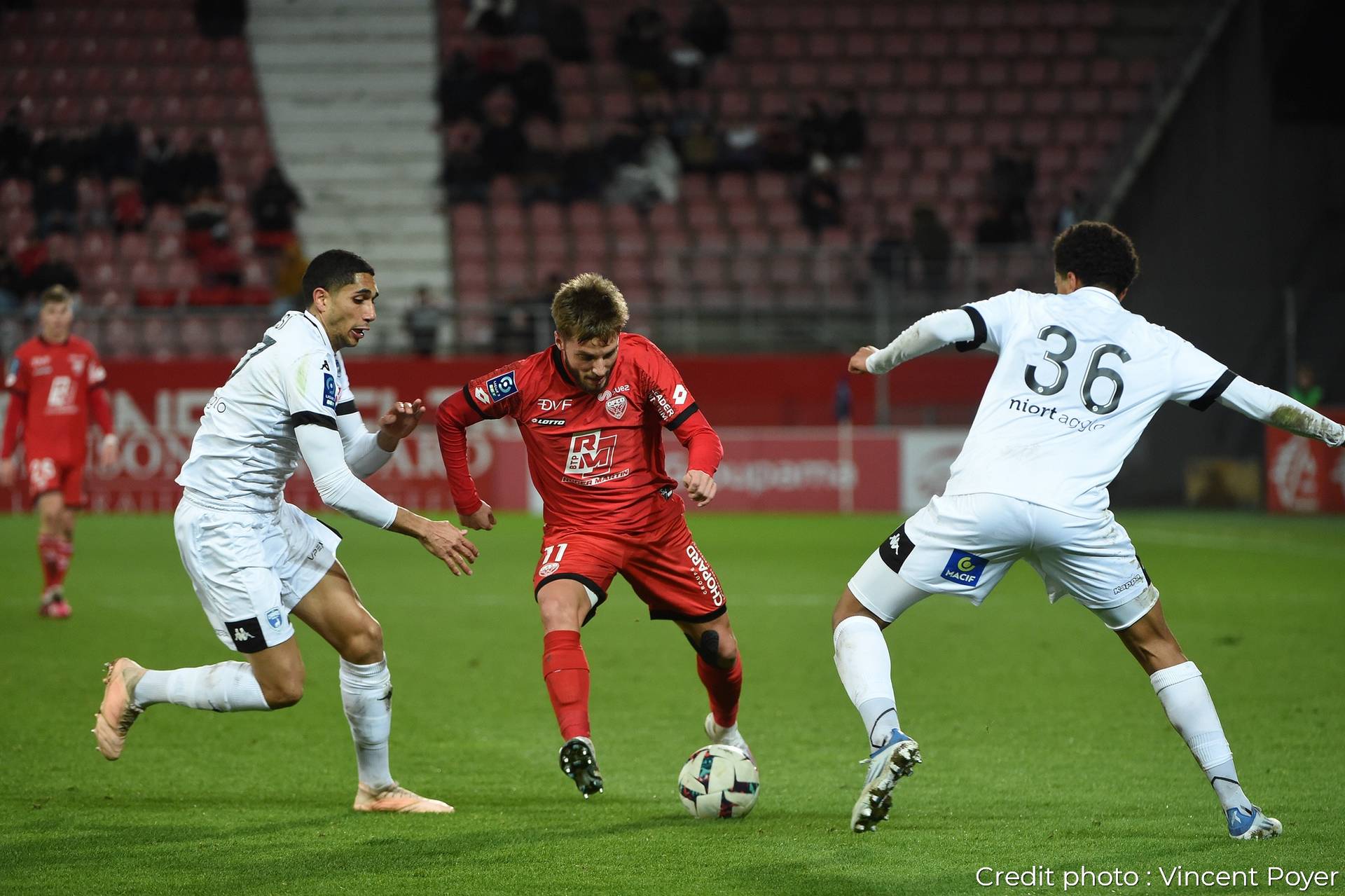 Le DFCO n&rsquo;avance pas contre Niort (0-1)
