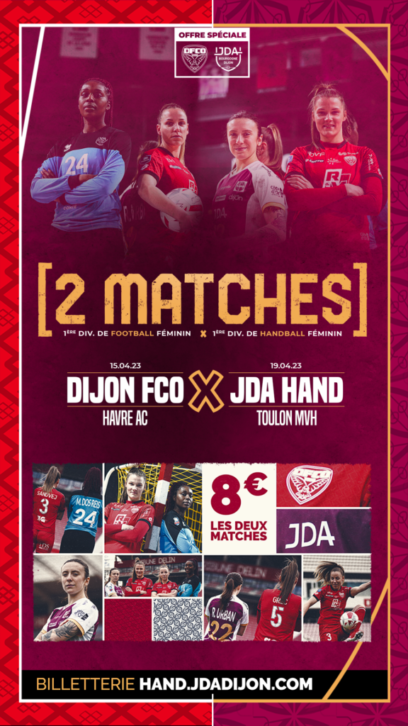 Profitez du pack JDA Dijon – DFCO à 8 euros !