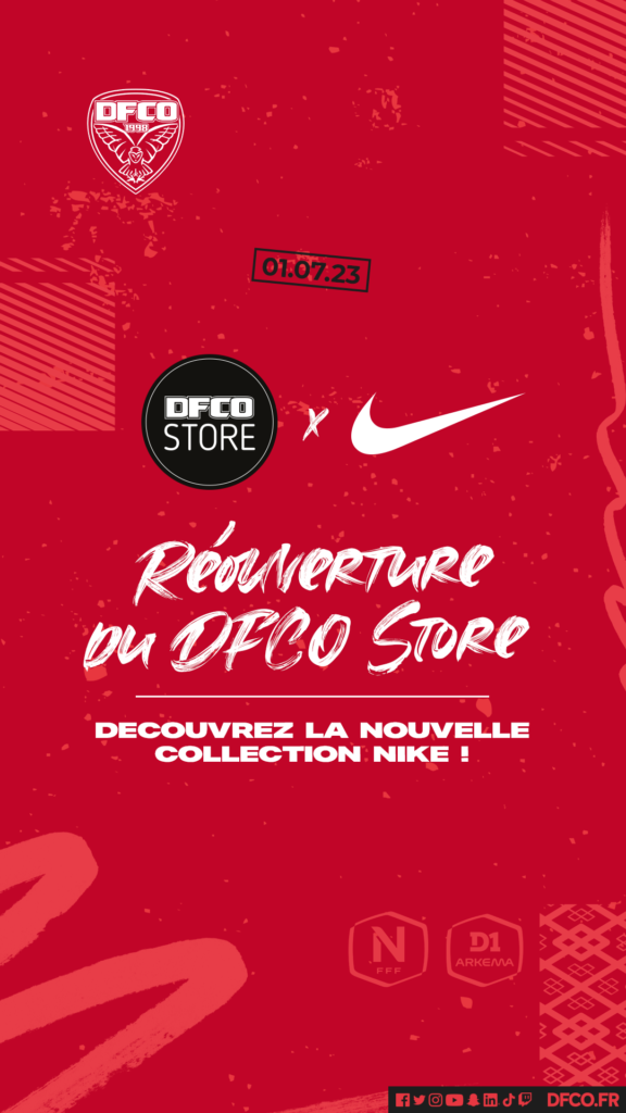 DFCO Store : la nouvelle collection Nike à découvrir le 1er juillet !