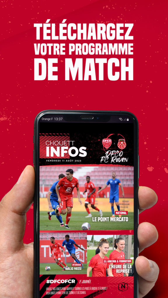 DFCO – FC Rouen : téléchargez Chouett&rsquo;Infos