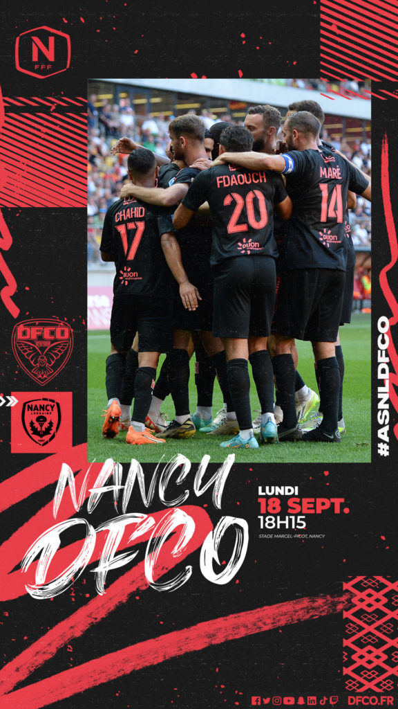 Nancy – DFCO décalé au lundi 18 septembre (18h15)