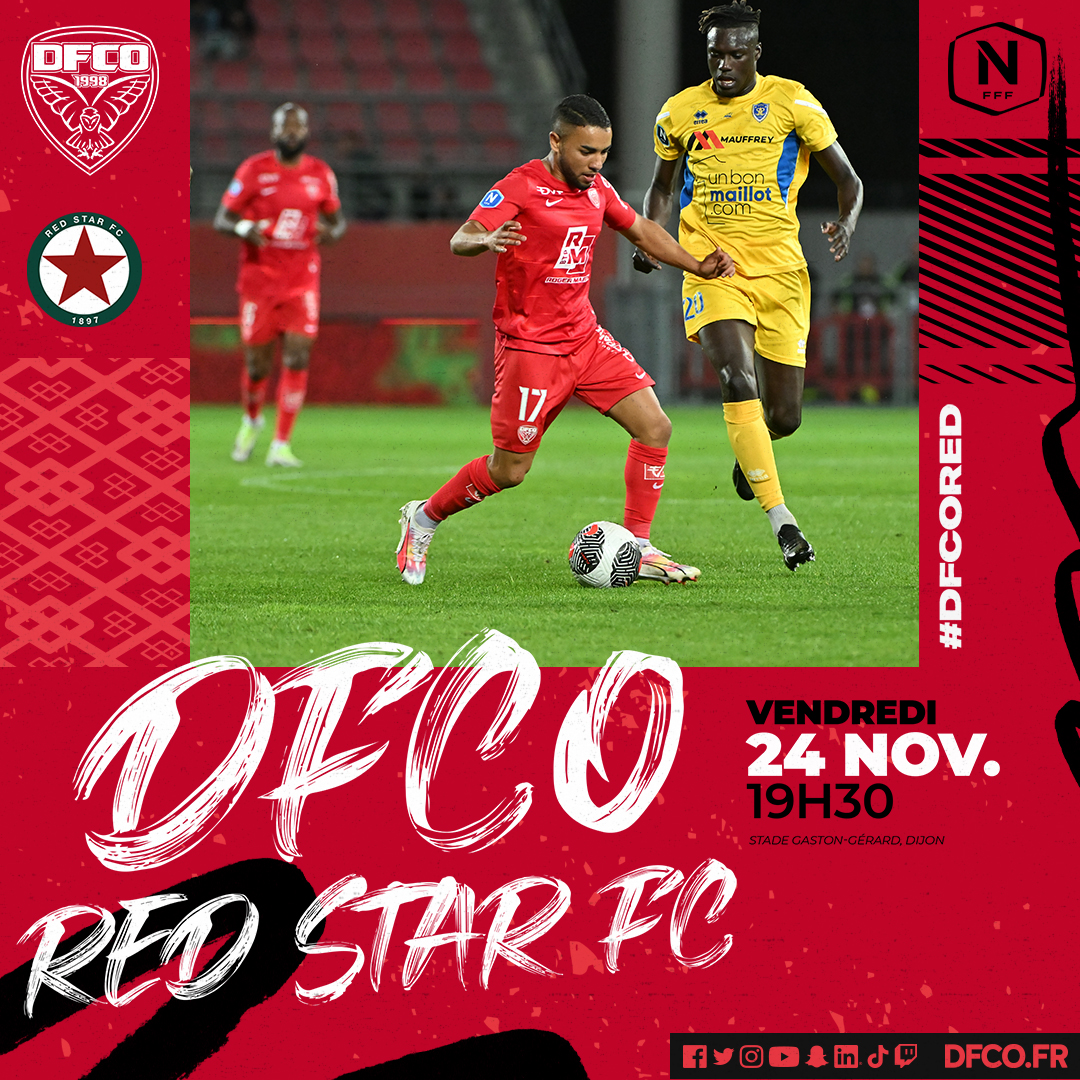 DFCO – Red Star le vendredi 24 novembre 19h30