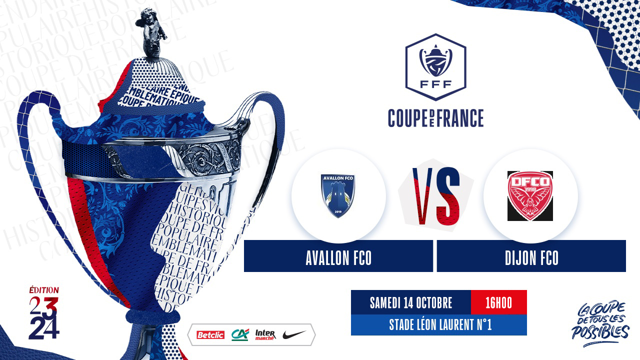 Avallon – DFCO le samedi 14 octobre (16h)