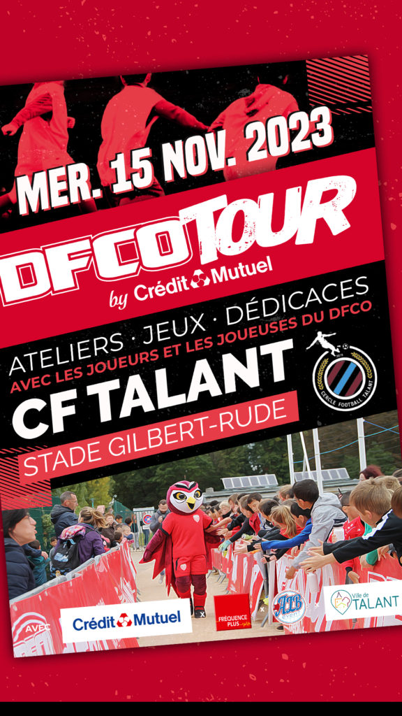 Le DFCO Tour fera escale à Talant le 15 novembre !