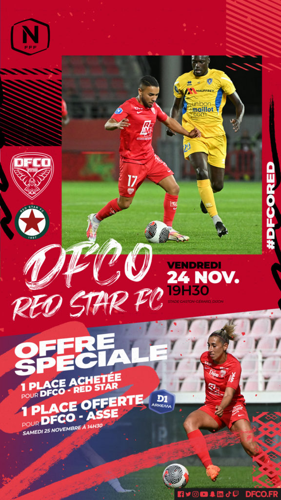 Offre spéciale DFCO : 2 matchs en 1 !
