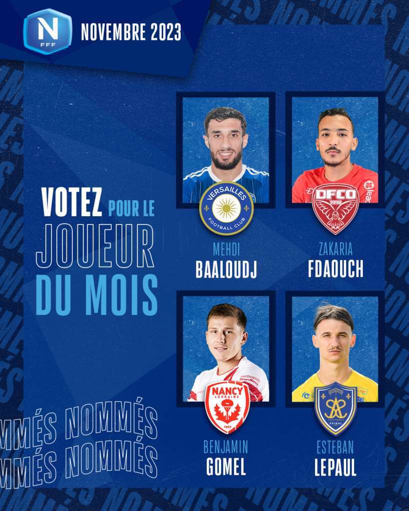Joueur du mois National : votez pour Zakaria Fdaouch !