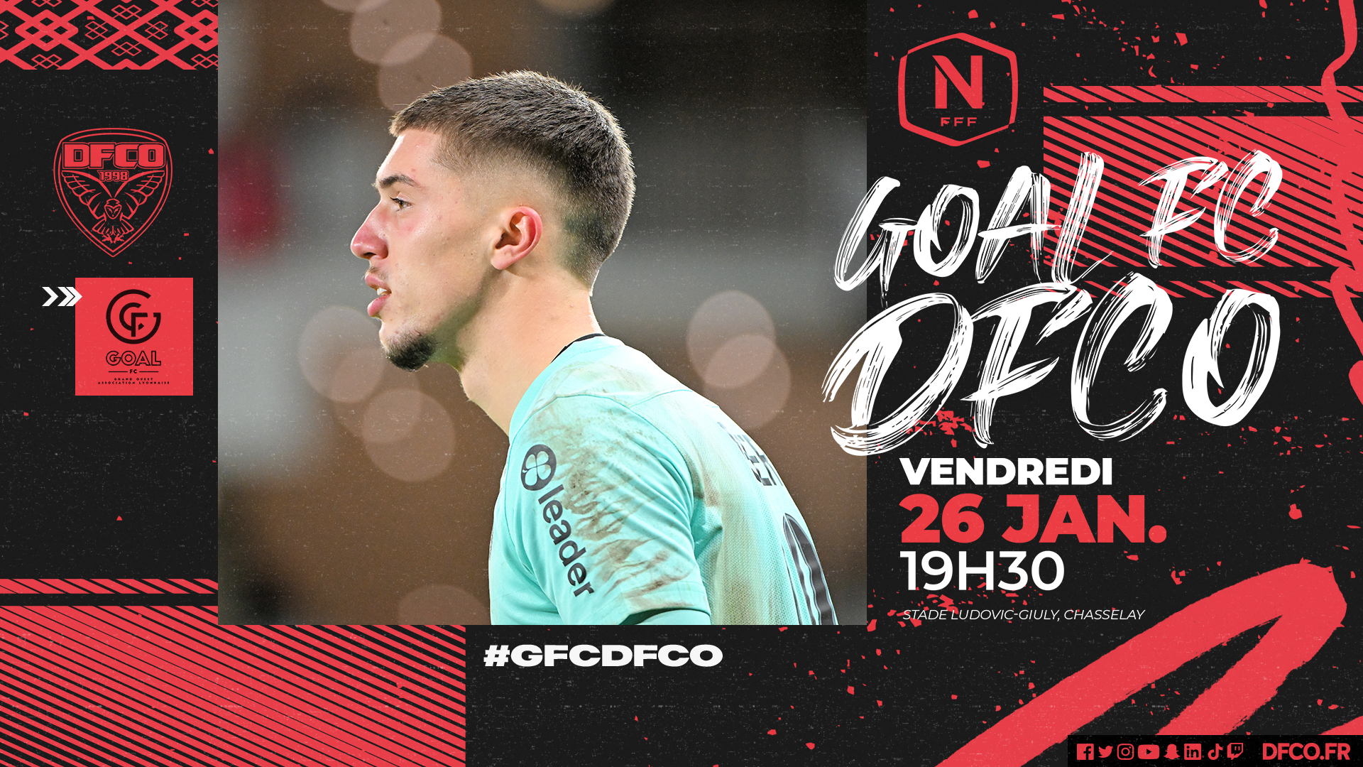 GOAL FC – DFCO reporté au 26 janvier 2024