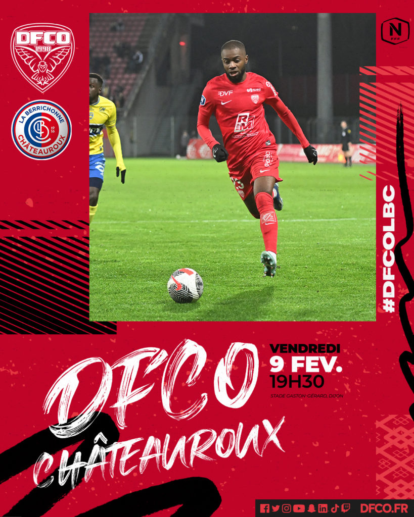 Réservez vos places pour DFCO – Châteauroux !