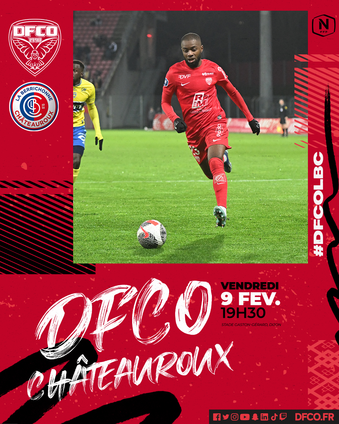 Réservez vos places pour DFCO – Châteauroux !