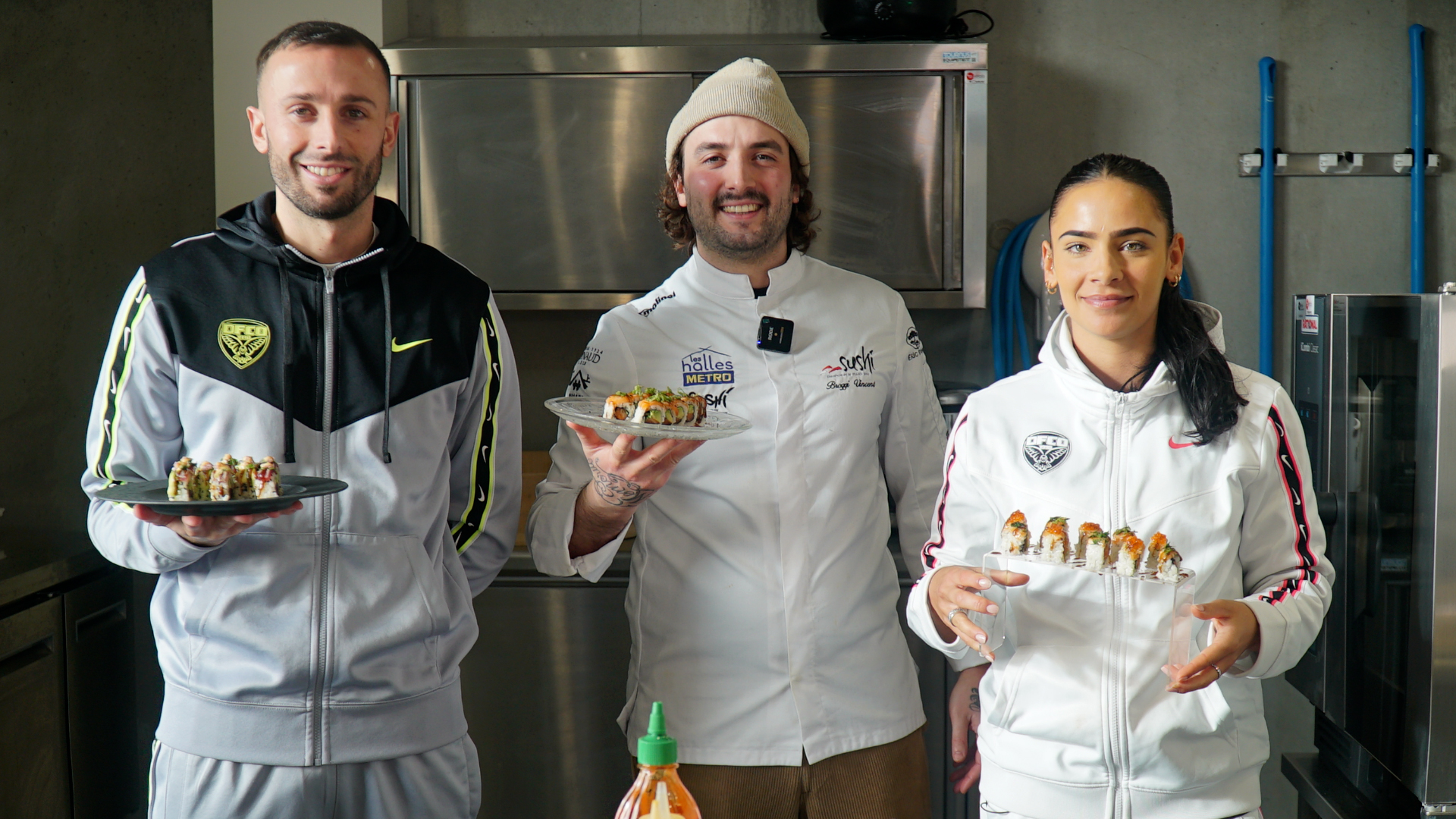 DFCO Plus : Jordan Marié et Meriame Terchoun réalisent des sushis