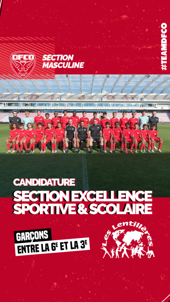 Collège Lentillères section masculine : inscriptions ouvertes