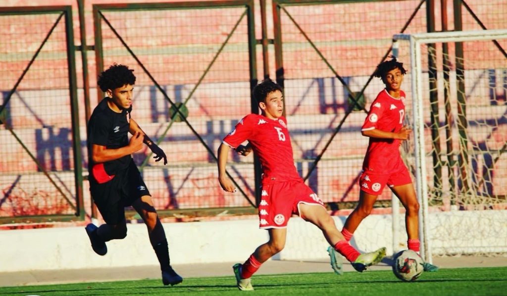 Jibril Bouzaiene avec la Tunisie U17