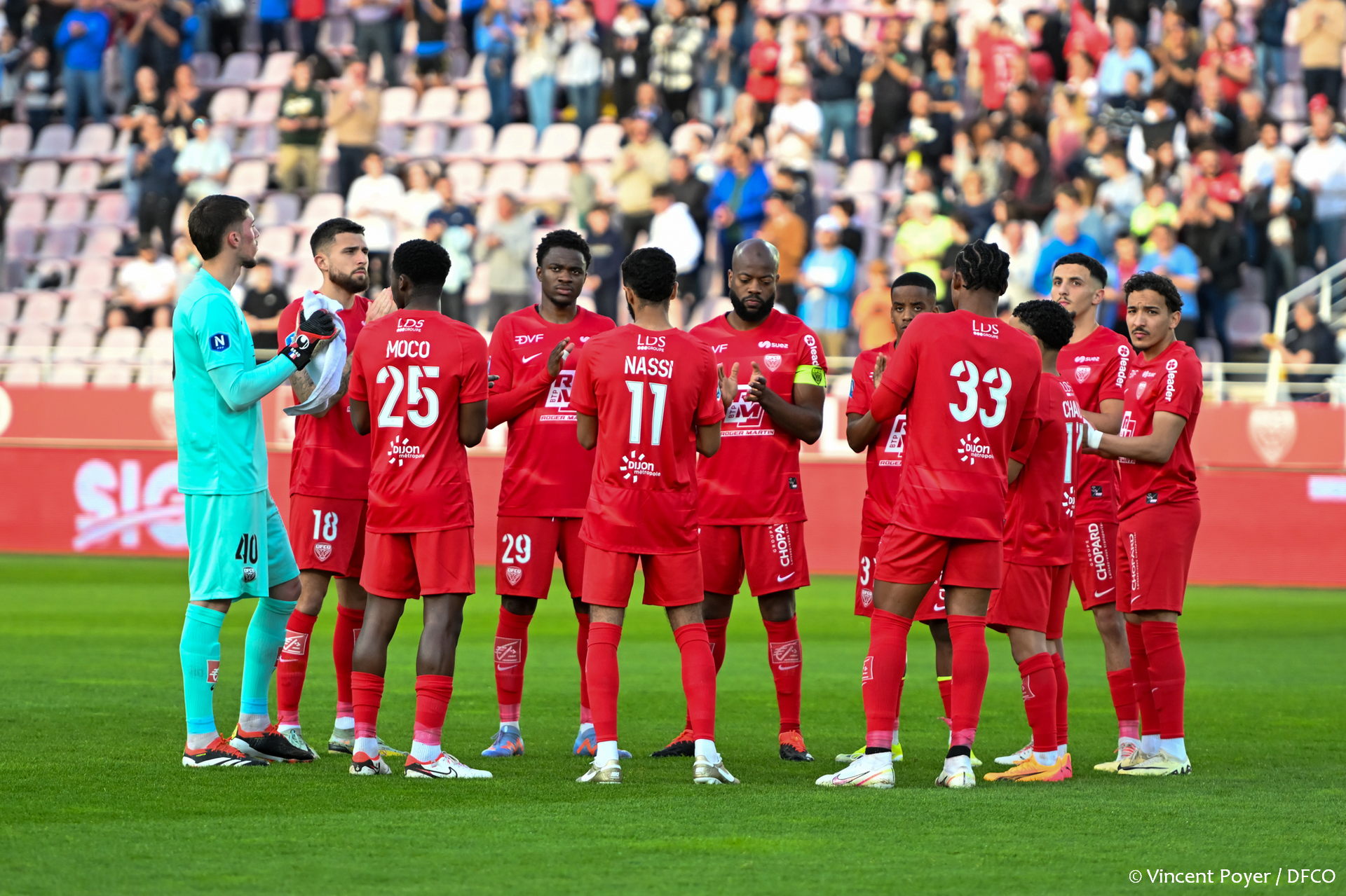 Le groupe dijonnais pour affronter le Goal FC