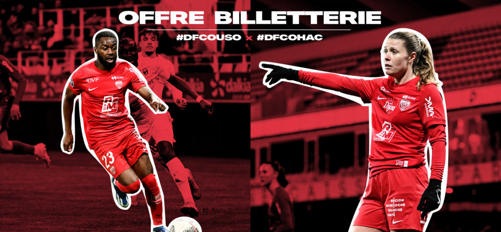 Offre Billetterie DFCO : 1 place achetée = 2 matchs !