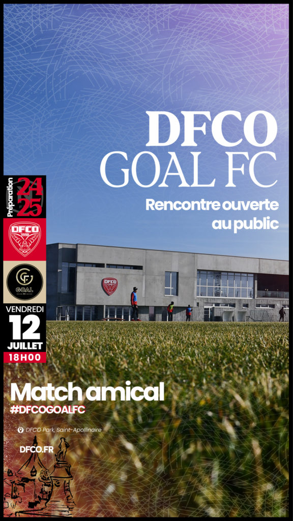 Le match DFCO – GOAL FC ouvert au public