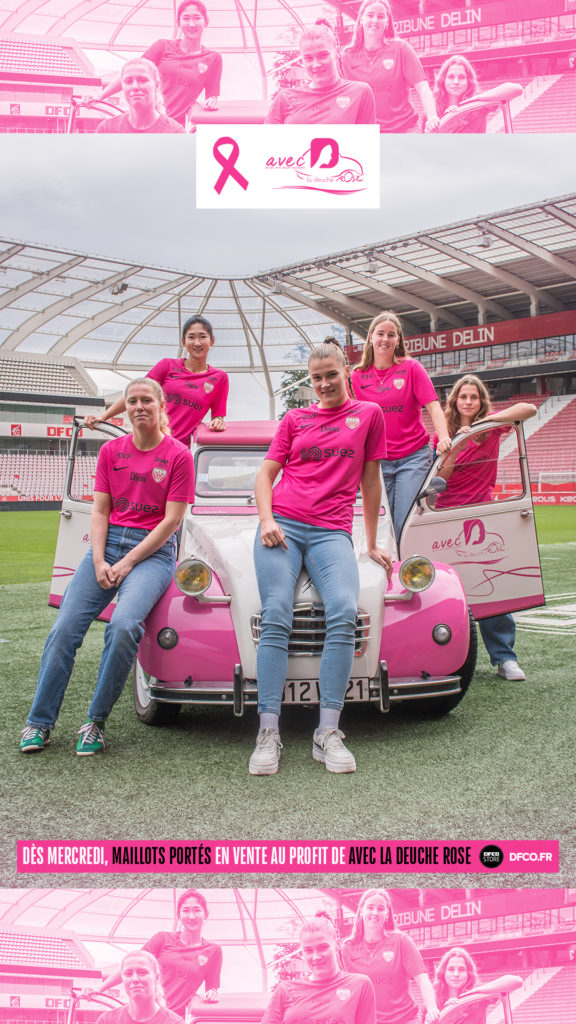 DFCO – OL : un maillot dédié pour Octobre Rose !