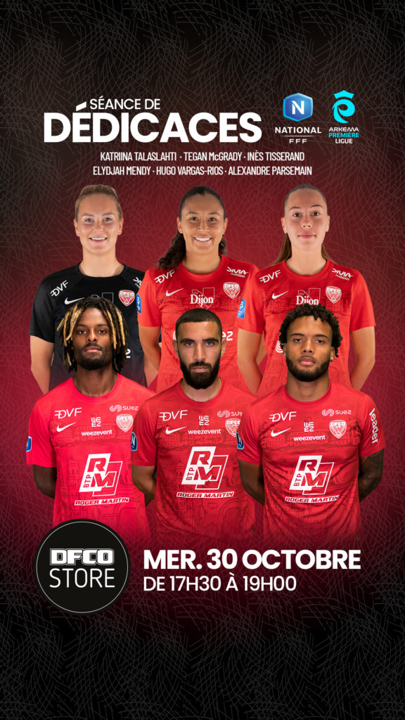 Séance dédicaces le 30 octobre au DFCO Store !