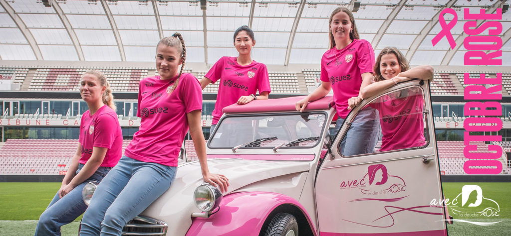 DFCO – OL : un maillot dédié pour Octobre Rose !